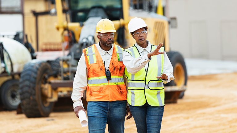 two construction workers