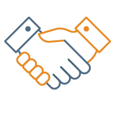 Icon of hands shaking