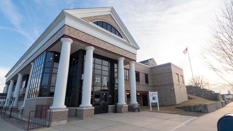 photograph of the front entrance to of the Todd County Government Center